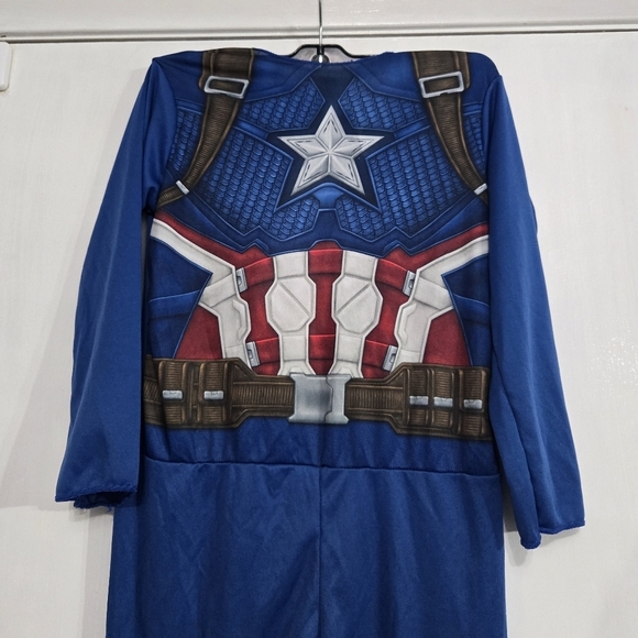 Marvel Kid's Captain America Bodysuit Costume Sz Medium - Picture 2 of 6
